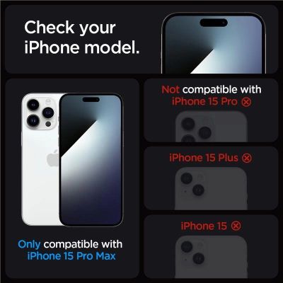 12. Spigen Glas.tR EZ Fit tempered glass for iPhone 15 Pro Max - 2 pcs.