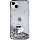 3. Karl Lagerfeld Liquid Glitter Choupette case for iPhone 15 Plus - transparent