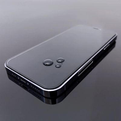 7. 2pcs Full Screen Tempered Glass with Frame Case Friendly Wozinsky Full Glue iPhone 15 - Black