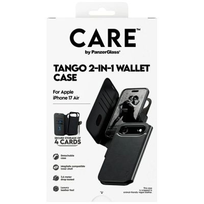 5. CARE by PanzerGlass Feature Tango 2in1 Wallet Case MagSafe for iPhone Air - Black