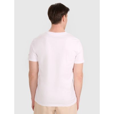 2. Men's regular t-shirt with volleyball print 4F 4FRAW25TTSHM3236-10S