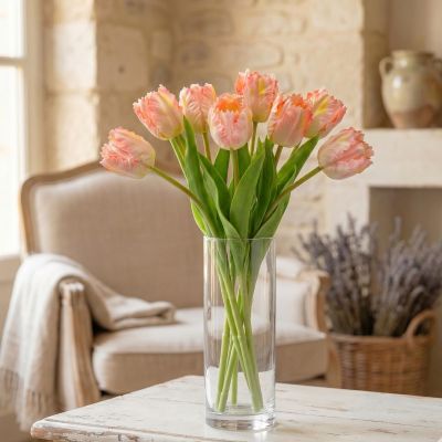 5. PINK TULIP 38CM LIFE-LIKE SPRING DECORATION