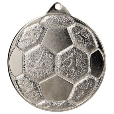 STEEL MEDAL FOOTBALL FI 50 MMC8850/S - SILVER