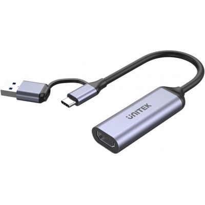 4. UNITEK USB-C/A Streaming Card, 4K HDMI 1.4B