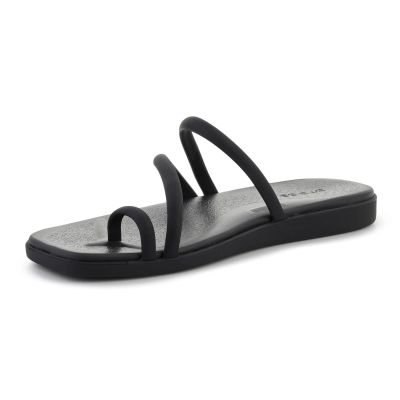 3. CROCS MIAMI TOE LOOP SANDAL IN BLACK 209862-001
