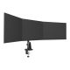 12. Desk mount for 3 monitors 10-27" NEOMOUNTS DS60-600BL3