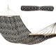20. GARDEN HAMMOCK FOR 1 PERSON 200X100CM WITH SPREADER BAR ETHNO BLACK AND WHITE