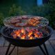 8. 65CM GRILL GRILL WITH FOLDABLE LEGS FOR A GARDEN FIREPLACE