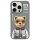 Nimmy Cool&Cute 2.0 Bear Case for iPhone 16 Pro - Gray