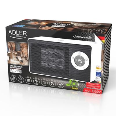 6. Ceramic fan heater with LCD Adler