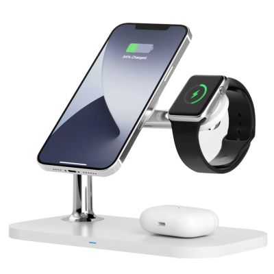 3. RealPower ChargeAIR Mag Headphones, Smartphone, Smartwatch White USB Wireless Charging Internal