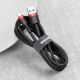 4. Baseus Cafule USB-A / USB-C QC 3.0 3A Cable 0.5 m - Black and Red