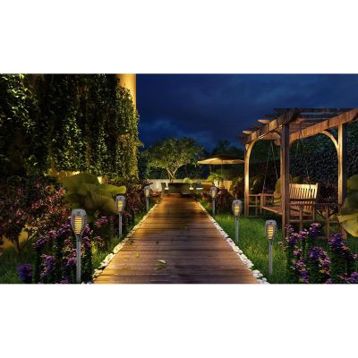 14. TORCH SOLAR LAMP DANCING FLAMES 12 LED SMD 7.5x7.5x46.5CM SET OF 5 PCS