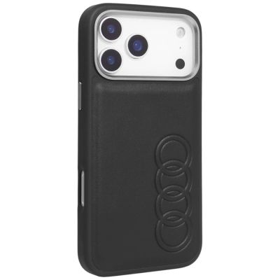 2. Audi TT Synthetic Leather MagSafe Case for iPhone 17 Pro Max - Black