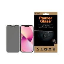 PanzerGlass E2E Microfracture Tempered Glass for iPhone 13 Mini Case Friendly CamSlider Privacy Antibacterial - Black