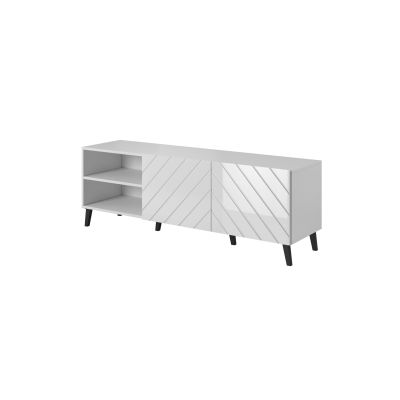6. ABETO TV cabinet 150x42x52 white/white gloss