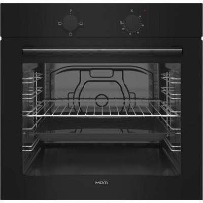 Built-in electric oven MPM-63-BO-28 black 60 cm, SteamClean