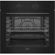 Built-in electric oven MPM-63-BO-28 black 60 cm, SteamClean