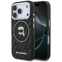 Karl Lagerfeld IML Karl Head Logo MagSafe Case for iPhone 17 Pro - Black