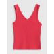 5. Women's slim ribbed knit top 4F 4FRSS26TSLEF337-62S