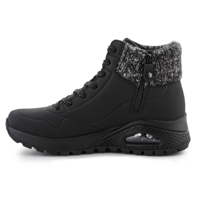 4. Skechers Uno Rugged - Darling 167988-BLK Black
