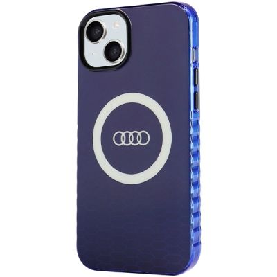 2. Audi IML Big Logo MagSafe case for iPhone 15 Plus / 14 Plus - blue