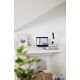 7. Modern LED desk lamp Activejet TECHNIC white with LED display (date, time, alarm clock), foldable