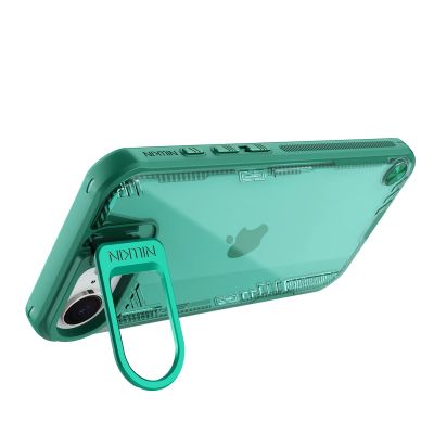 5. Nillkin Iceblade Prop Case with Stand for iPhone 16e / 17e - Green