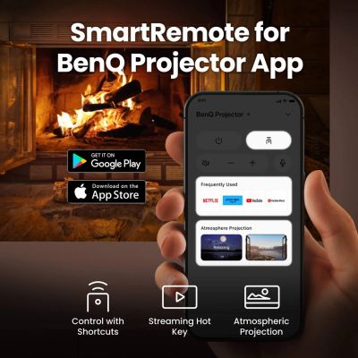 4. BenQ GV50p Standard Throw Projector 500 ANSI Lumens DLP 1080p (1920x1080) Black