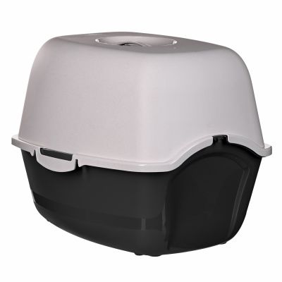 8. ROTHO Bailey Black and White - cat litter box