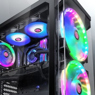 2. RAIJINTEK EOS 12 RBW ADD Motherboard, Processor Fan 12 cm Black, White 2 pcs.