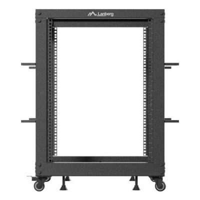 3. OPEN RACK 19" 15U 600X600-1100 ADJUSTABLE BLACK LANBERG