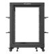 3. OPEN RACK 19" 15U 600X600-1100 ADJUSTABLE BLACK LANBERG