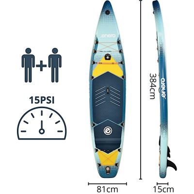 12. SET - ENERO INFLATABLE SUP BOARD 384x81x15CM