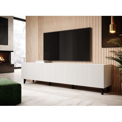 3. TV cabinet PAFOS 200x40x52 white matt