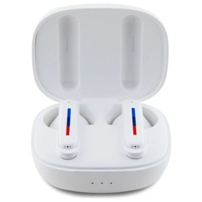 2. BMW Bluetooth headphones BMBEMIATP20LOH TWS + docking station white/white Printed Logos