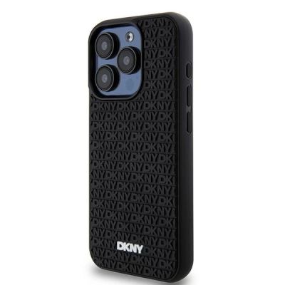 2. DKNY 3D Rubber Repeat Pattern case for iPhone 15 Pro Max - black