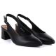 2. Women's black Sergio Leone SK463 pumps with a strap