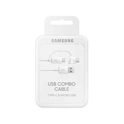 4. Samsung Combo EP-DG930DWEGWW Cable USB-A / micro USB - USB-C 1.5m - white