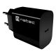 13. NATEC RIBERA 1X USB-C 20W BLACK WALL CHARGER