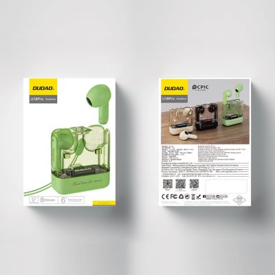 3. Dudao U18Pro Bluetooth 5.3 TWS wireless headphones - green