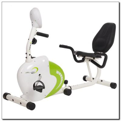 2. HMS R9259 white and green recumbent magnetic bike