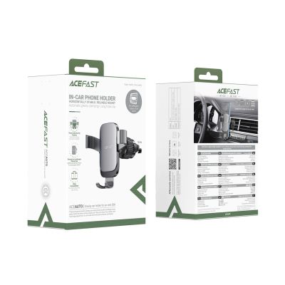 8. Acefast D59 Gravity Car Phone Holder for Air Vent - Gray