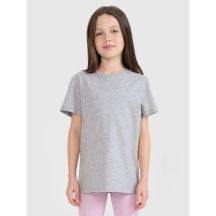 Regular plain girls' T-shirt 4F 4FJWSS25TTSHF2177-27M