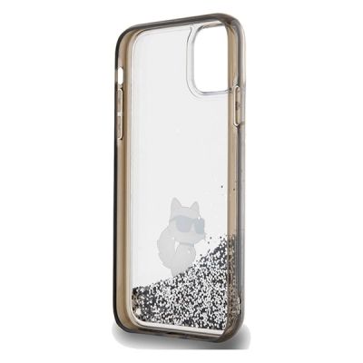 7. Karl Lagerfeld Liquid Glitter Choupette case for iPhone 11 / Xr - transparent