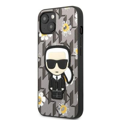 2. Karl Lagerfeld KLHCP13MPMNFIK1 iPhone 13 6.1" grey/grey Flower Ikonik Karl