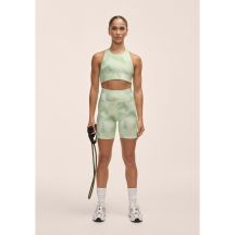Casall Women's High Waist Bike Shorts Leggings Green