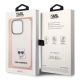 8. Karl Lagerfeld Choupette Body Case for iPhone 14 Pro Max - Pink
