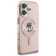 4. Karl Lagerfeld IML Choupette Sketch Logo MagSafe iPhone 16 Case - Pink