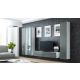 6. TV cabinet VIGO '140' 30/140/40 white/grey gloss